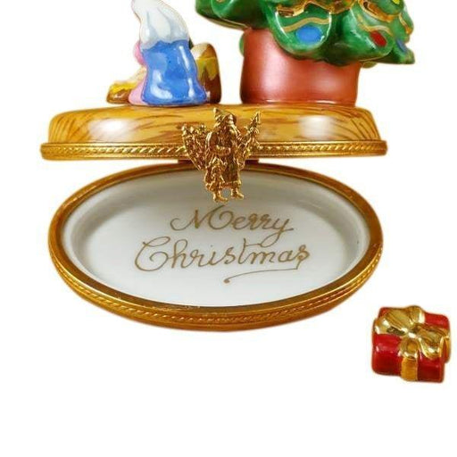 Christmas Tree with Nativity Limoges Box - Limoges Box Boutique