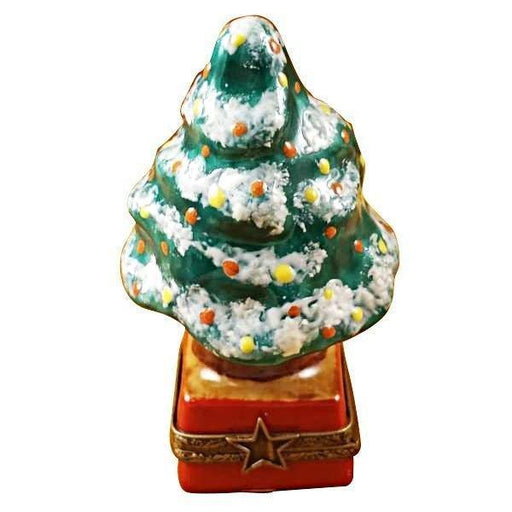 Christmas Tree with Red Base Limoges Box - Limoges Box Boutique