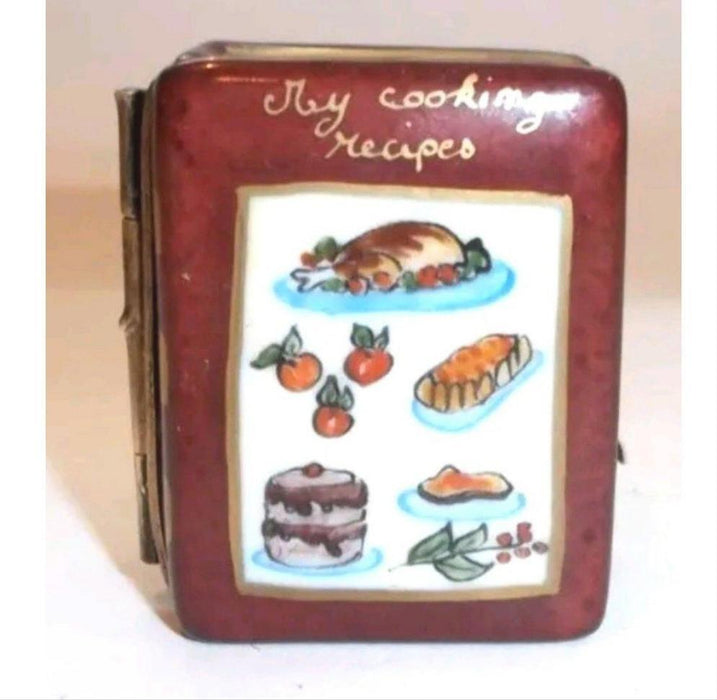 Cooking Recipes Cookbook Limoges Box Figurine - Limoges Box Boutique