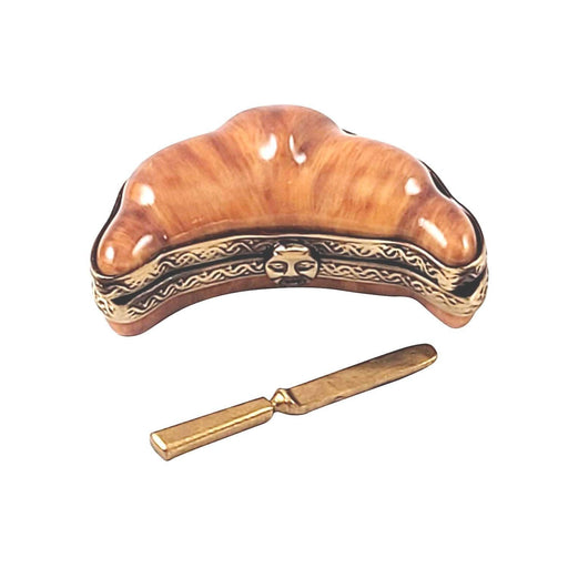 CROISSANT WITH REMOVABLE BUTTER KNIFE Limoges Box - Limoges Box Boutique