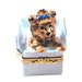 Dog Terrier In Present Limoges Box - Limoges Box Boutique