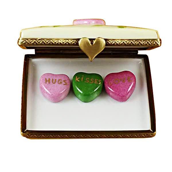 Envelope - For You with Three Hearts Limoges Trinket Box - Limoges Box Boutique