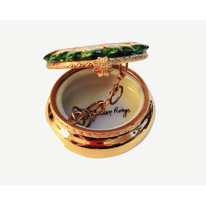 Five Golden Rings- 12 Days Of Christmas Limoges Box porcelain gifts