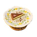 Flan pie on Plate RARE Limoges Box Figurine - Limoges Box Boutique