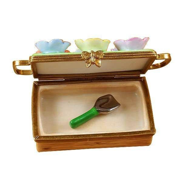 Flower Box with Spade Limoges Box - Limoges Box Boutique