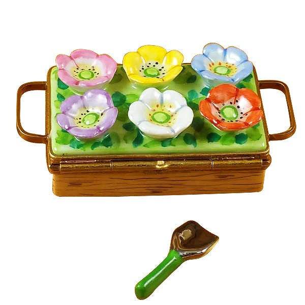 Flower Box with Spade Limoges Box - Limoges Box Boutique