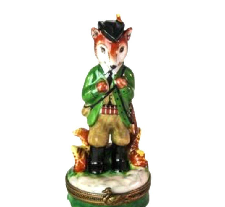 Fox Hunter Porcelain Limoges Trinket Box - Limoges Box Boutique