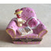 French Woman in Big Pink Chair No. 1 of 750 Limoges Box Figurine - Limoges Box Boutique