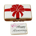 Gift Box with Red Bow - Happy Anniversary Limoges Box - Limoges Box Boutique