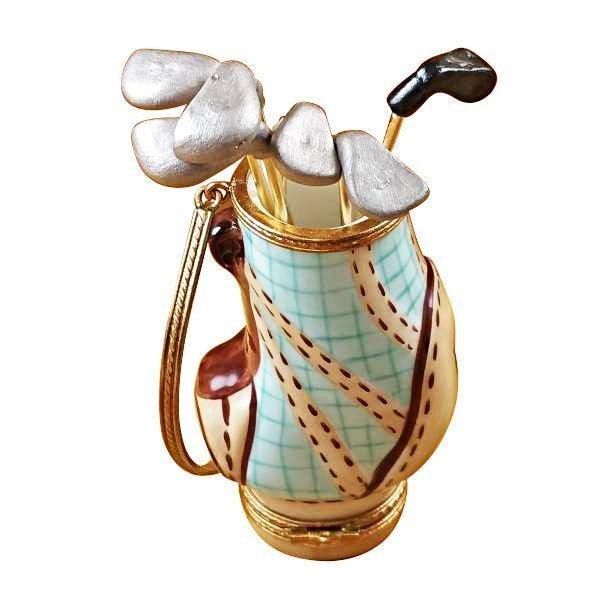 Golf Bag with Six Removable Clubs Limoges Box - Limoges Box Boutique