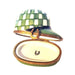 Green Derby Hat Cap Limoges Box Figurine - Limoges Box Boutique