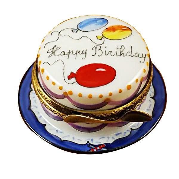 Happy Birthday Cake - Vanilla Limoges Box - Limoges Box Boutique