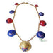 Hat Necklace: Red And Blue Limoges Box - Limoges Box Boutique