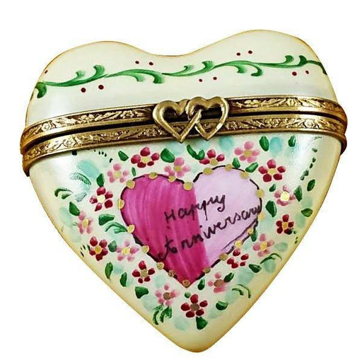 Heart - Happy Anniversary Limoges Trinket Box - Limoges Box Boutique