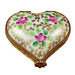 Heart - Tapestry Rose Limoges Trinket Box - Limoges Box Boutique