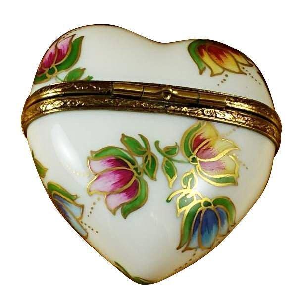 Heart - Tulips Limoges Trinket Box - Limoges Box Boutique