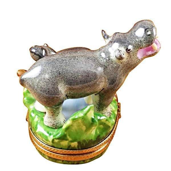 Hippo and Baby Limoges Box - Limoges Box Boutique