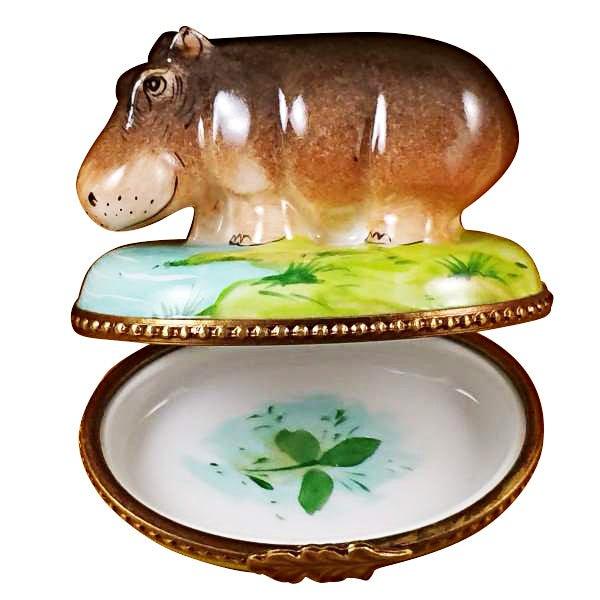 Hippopotamus Limoges Box Figurine - Limoges Box Boutique