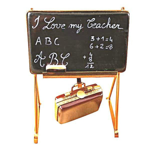 I Love my Teacher BlackBoard Limoges Box - Limoges Box Boutique