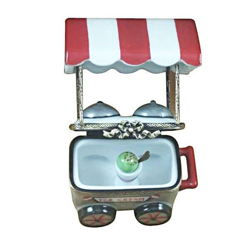 Ice Cream Cart w Removable Ice Cream Cup And Spoon Limoges Box - Limoges Box Boutique