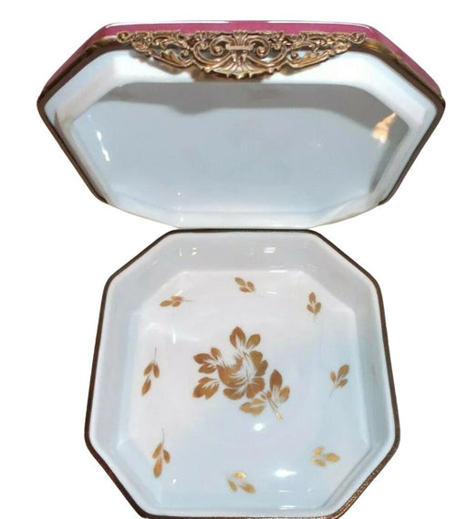 Jewelry Chest 5 x 5 x 2 Porcelain Limoges Trinket Box - Limoges Box Boutique