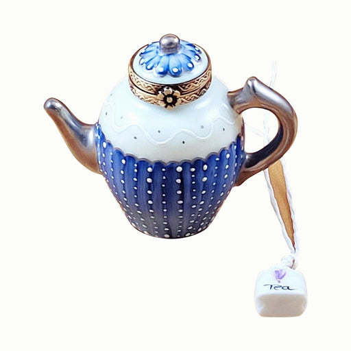 Kenya Teapot Porcelain Limoges Trinket Box - Limoges Box Boutique