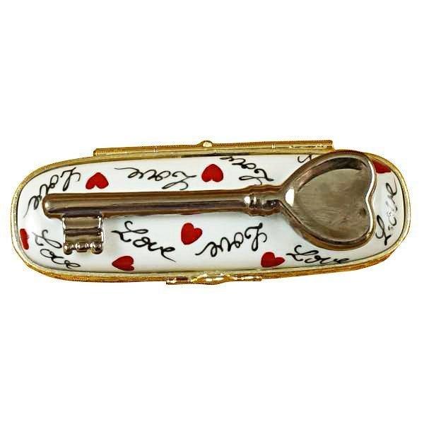 Key to My Heart Limoges Trinket Box - Limoges Box Boutique