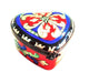 Large Colorful Heart w Roses Porcelain Limoges Trinket Box - Limoges Box Boutique