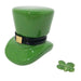 Leprechaun Hat Irish with a Removable Four Leaf Clover Limoges Box - Limoges Box Boutique