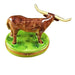 Longhorn Bull with Removable Insert Limoges Box - Limoges Box Boutique