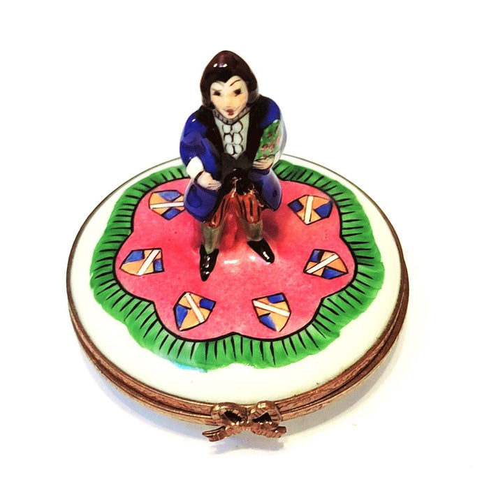 Lord Williams Oxford Welch Man Serenade Limoges Box Figurine - Limoges Box Boutique
