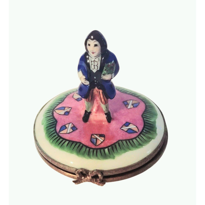 Lord Williams Oxford Welch Man Serenade Limoges Box Figurine - Limoges Box Boutique