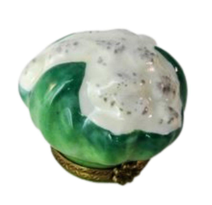Mini Cauliflower RETIRED Porcelain Limoges Trinket Box - Limoges Box Boutique