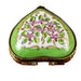 Mini Heart Roses on Green Base Limoges Trinket Box - Limoges Box Boutique