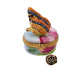 Monarch Butterfly with Brass Flower Limoges Box - Limoges Box Boutique