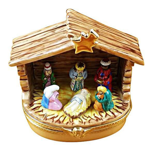 Nativity in Stable Limoges Box - Limoges Box Boutique