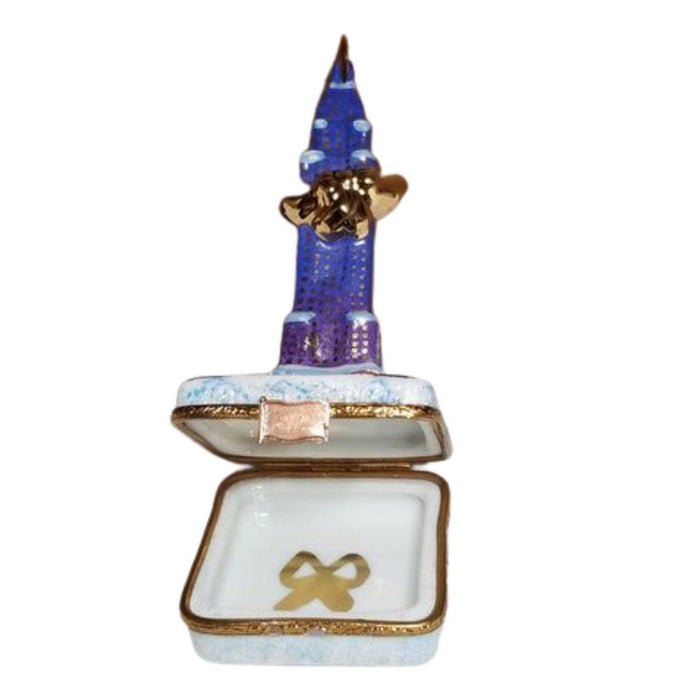 New York Christmas Empire States Building w Gold Wreath - Limoges Box Boutique