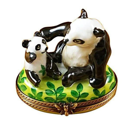 Panda and Cub Limoges Box - Limoges Box Boutique