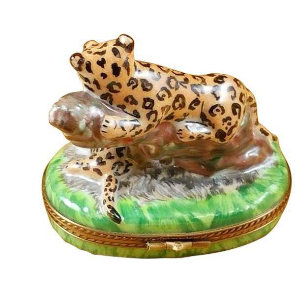 Panther with Baby Limoges Box - Limoges Box Boutique