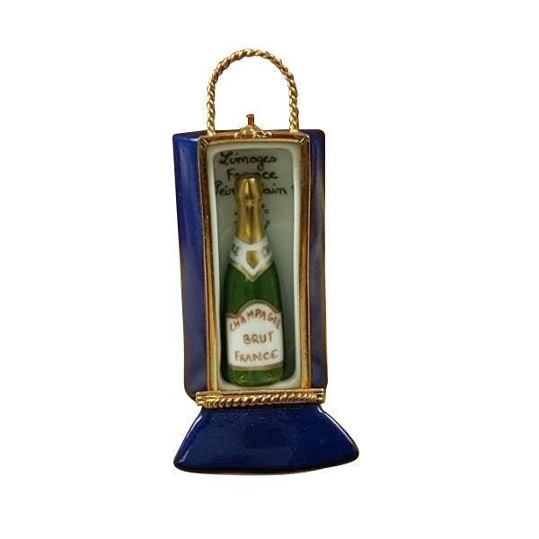 Paris by Night Giftbag with Bottle of Champagne Limoges Box - Limoges Box Boutique