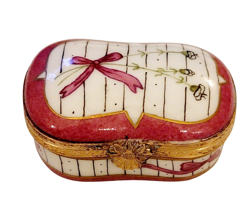 Phi Mu Traditional Porcelain Limoges Trinket Box - Limoges Box Boutique