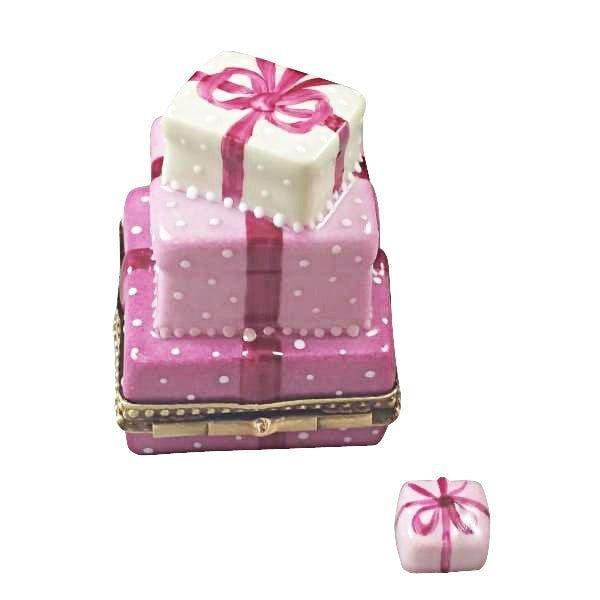 Pink Birthday Cake with Gift Limoges Box - Limoges Box Boutique