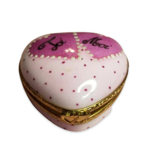Pink Heart Moi Toi Valentine No. 1 of 750 Limoges Trinket Box - Limoges Box Boutique