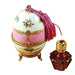 Pink Limoges Porcelain Egg with Bottle Trinket Box - Limoges Box Boutique