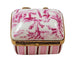 Pink Toile Box Porcelain Limoges Trinket Box - Limoges Box Boutique