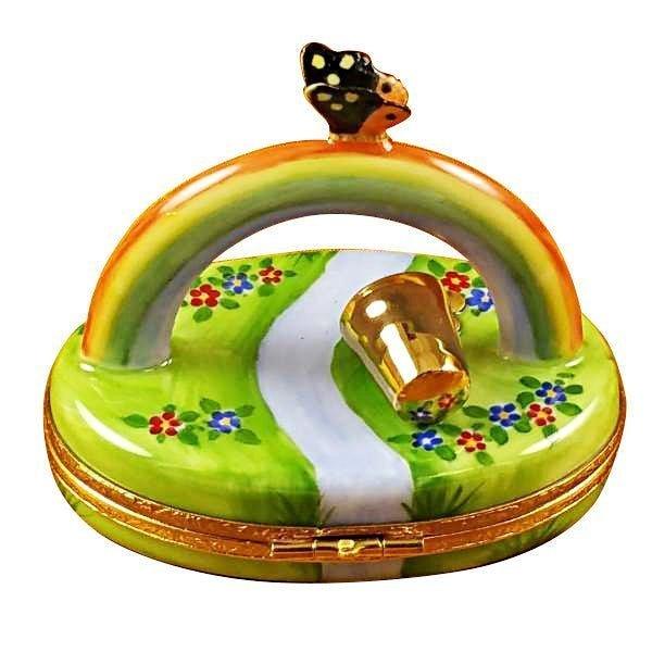 Pot of Gold at the End of the Rainbow Limoges Box - Limoges Box Boutique