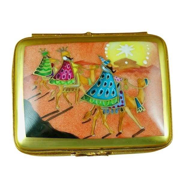 Rectangular Box with Wise Men Limoges Box - Limoges Box Boutique