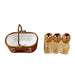 Red Basket with Three Bottles Limoges Box - Limoges Box Boutique
