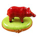 Red Boar Pig Limoges Box - Limoges Box Boutique