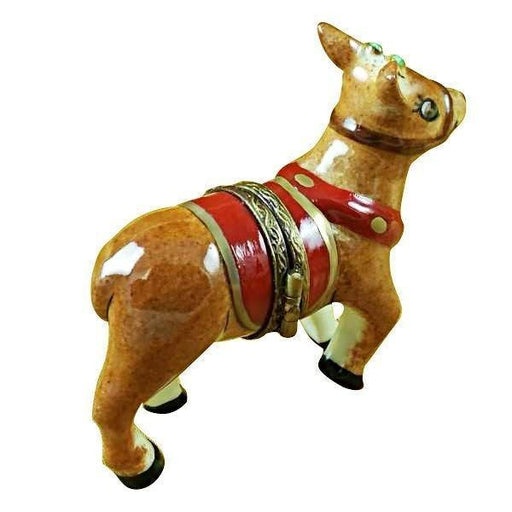 Red Nose Rudolph Reindeer Limoges Box - Limoges Box Boutique